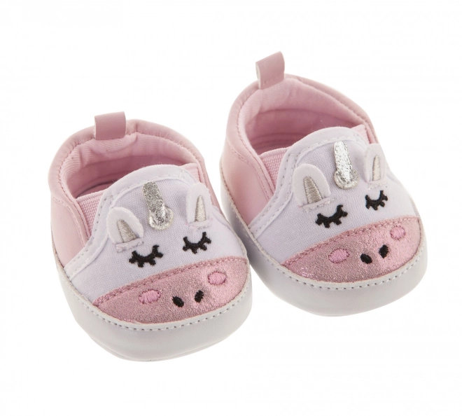 Antonio Juan 92004-6 Chaussures pour poupée - baskets roses avec licorne