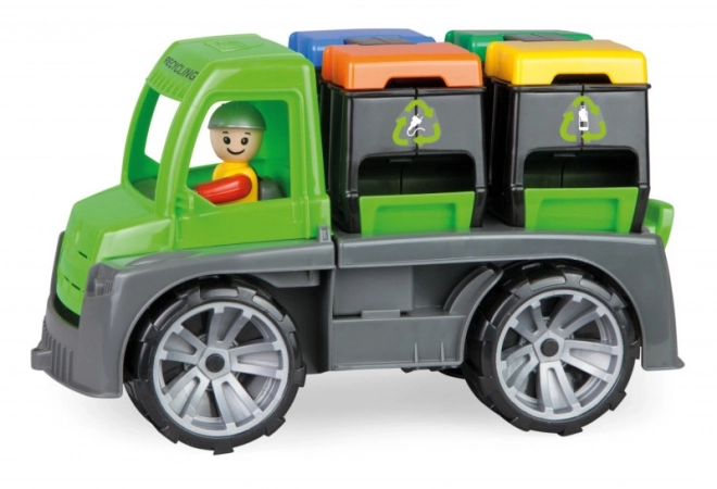 Auto Truxx avec conteneurs et figurine plastique 28 cm dans boîte 39x16x22 cm 24m+