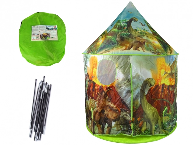 Tente Enfant Dinosaure Jardin Vert