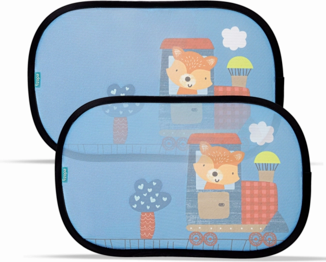Pare-soleil automobile pour enfants avec renard – lot de 2 pièces
