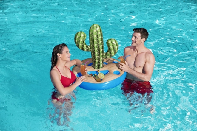 Bestway support gonflable pour boissons Cactus