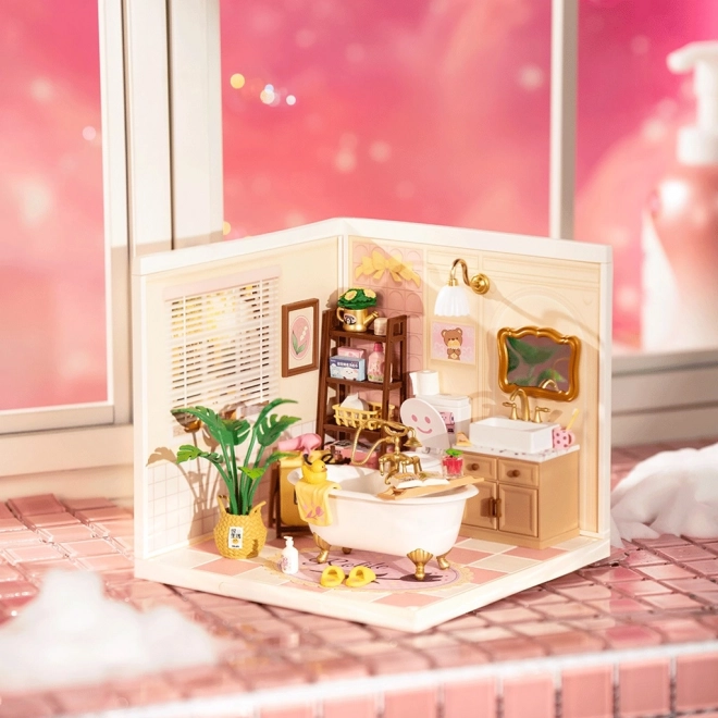 Maison miniature - salle de bain pour filles