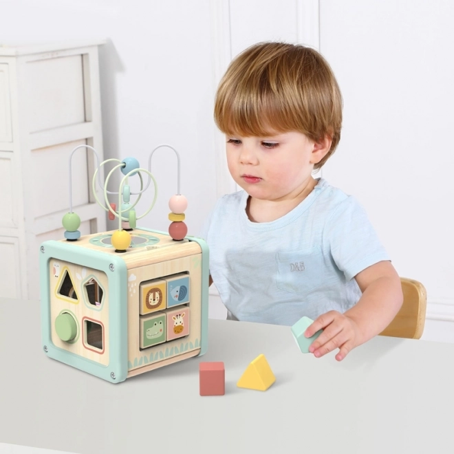 Cube multifonction en bois WOOPIE GREEN