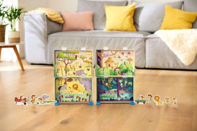RAVENSBURGER Puzzle&Play: Safari 2x24 pièces