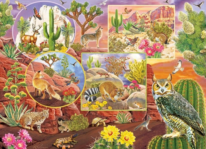 COBBLE HILL Puzzle familial Magie du désert 350 pièces