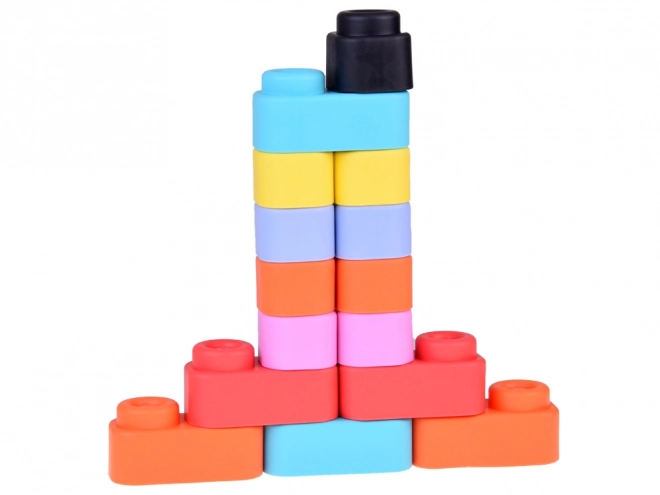 Blocs de construction en caoutchouc doux et colorés pour enfants 36 pièces