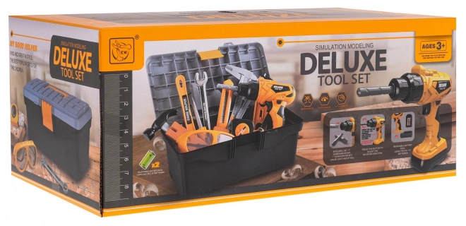 Ensemble de petit bricoleur avec valise