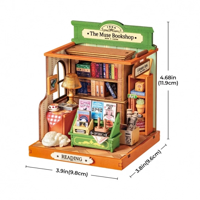 RoboTime Miniature maison de livres Librairie