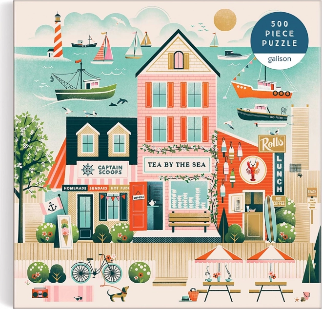 Galison Puzzle Bistro au bord de la mer 500 pièces