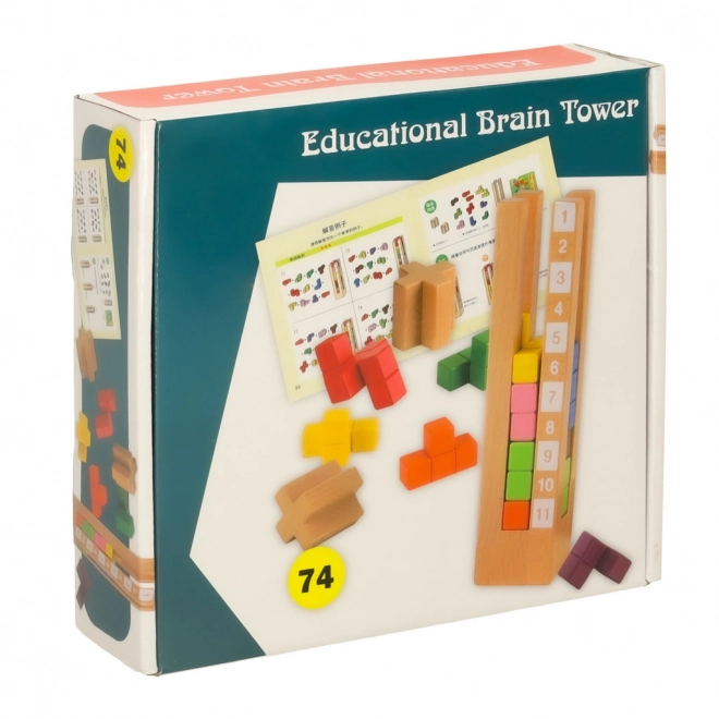Blocs éducatifs en bois colorés Montessori