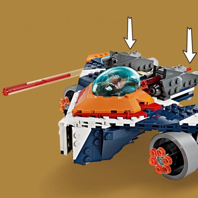 Lego Marvel Warbird Rocketa vs. Ronan