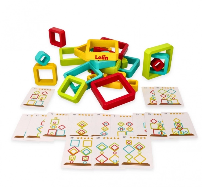 Lelin puzzle géométrique d'équilibre pour enfants
