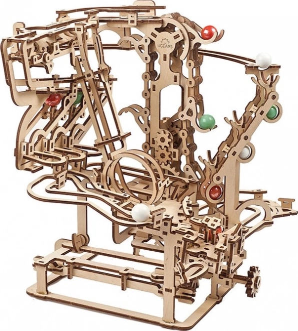 Ugears 3D puzzle mécanique en bois Circuit à billes Chaîne
