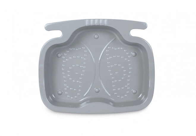 Nettoyeur de pieds pour marches de piscine, gris