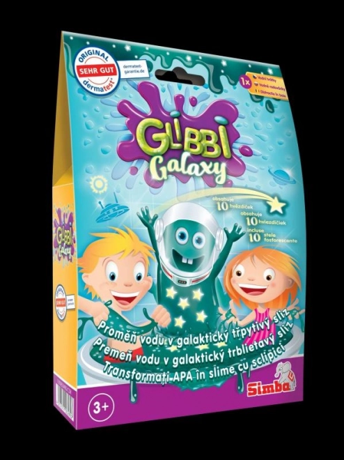 Glibbi Galaxy Slime avec des étoiles