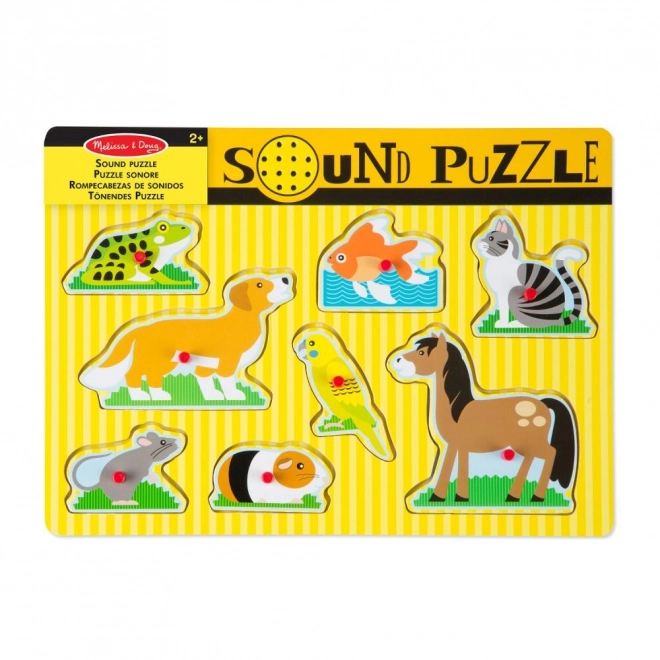 Puzzle sonore - Animaux domestiques