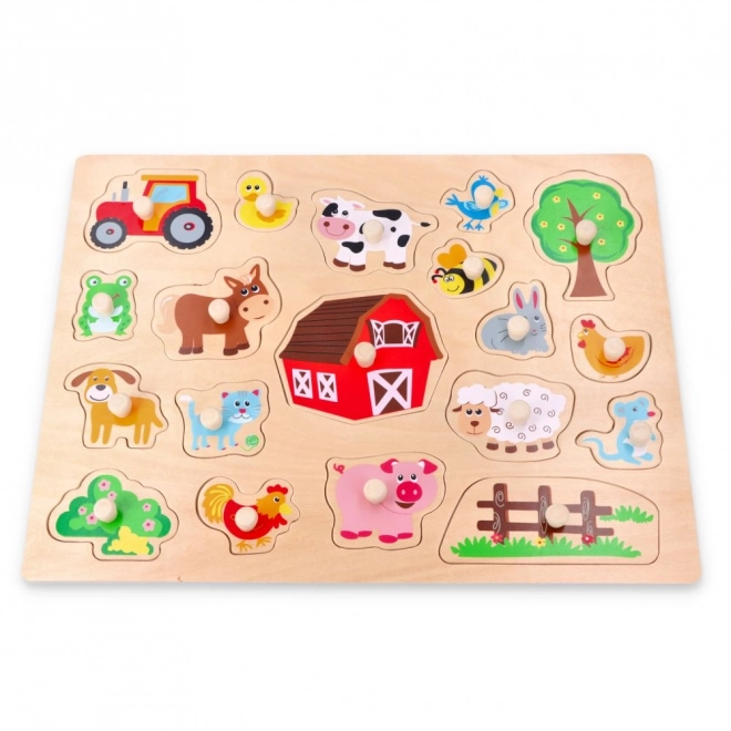 Grand puzzle en bois À la campagne