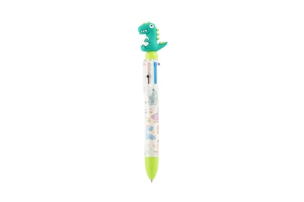 Stylo/Dinosaure crayon six couleurs en plastique 17cm 4 couleurs