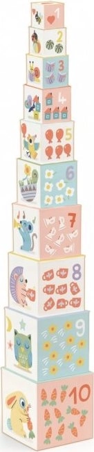 Tour de cubes Les animaux de la forêt DJECO