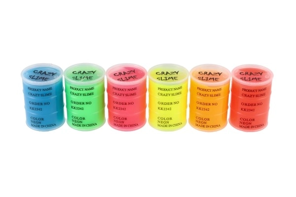 Sliz - masse 80g néon 8x5,5cm couleurs variées