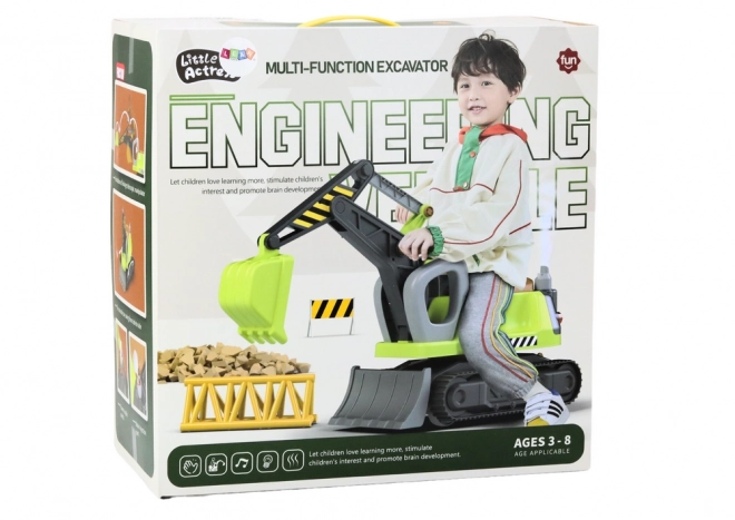 Pelle polyvalente avec lumières de remorque Son Fumée Vert