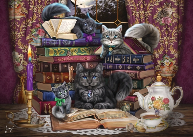 Puzzle Histoires de chats 1000 pièces