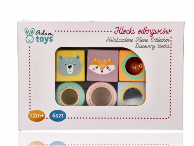 Cubes sensoriels en bois pour petits explorateurs