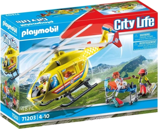 Playmobil City Life hélicoptère de secours