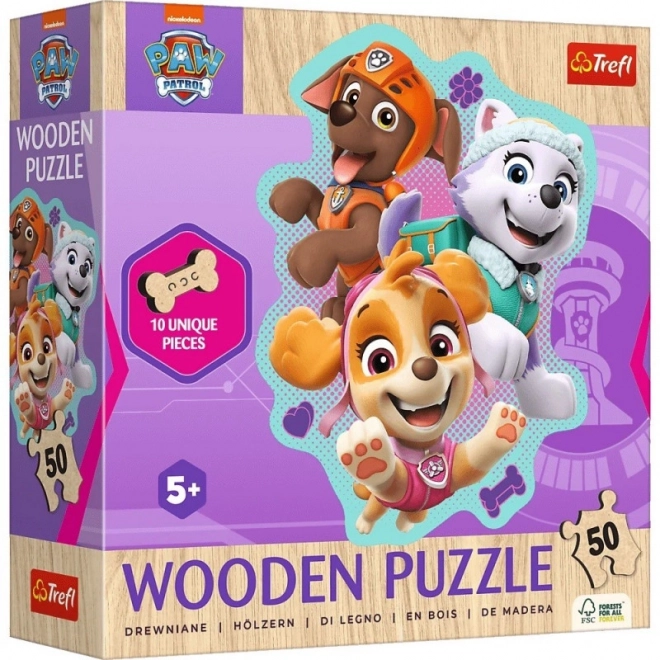 Puzzle en bois Pat' Patrouille 50 pièces
