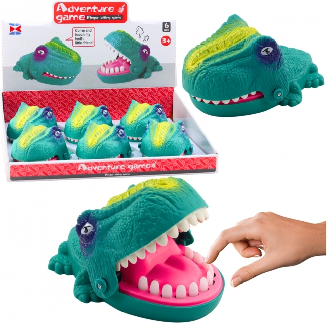 Jeu d’adresse Dinosaure mordant attaquant Vert