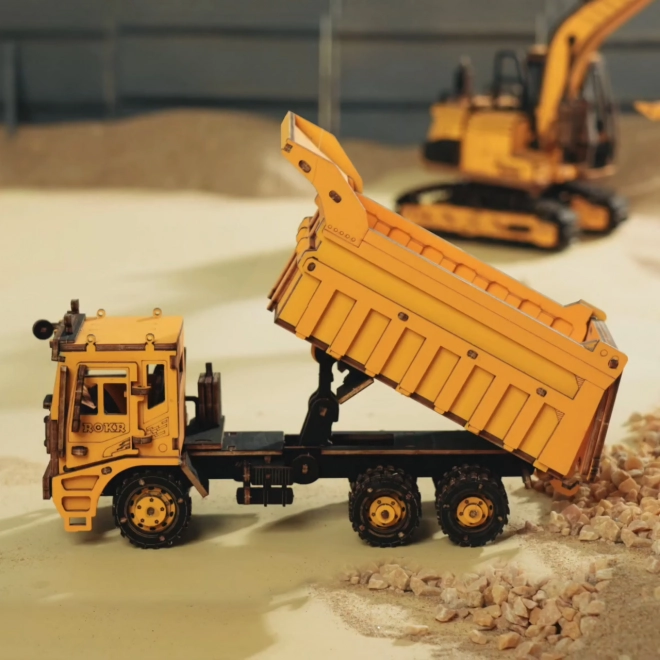 Puzzle 3D en bois RoboTime - Camion de transport
