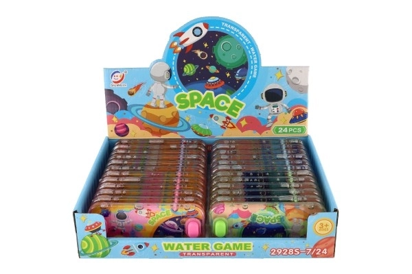 Jeu d'eau casse-tête 15x7cm plastique espace 4 types 24pcs en boîte