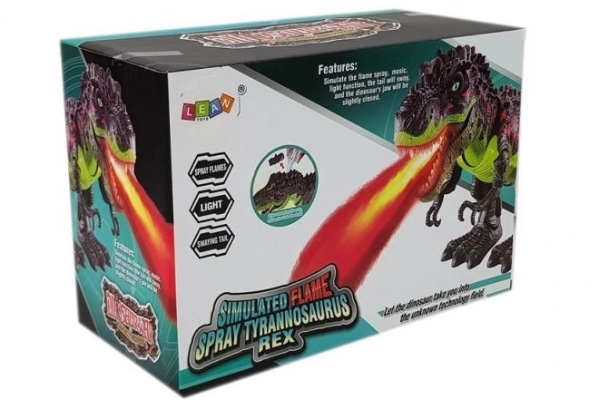 Batterie Dinosaure pondant des œufs Feu ardent Vapeur Verte