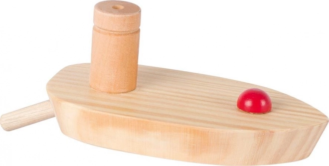 Bateau en bois à propulsion pneumatique