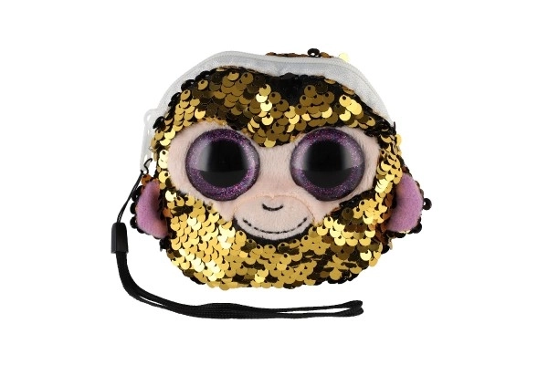 Porte-monnaie en tissu pour fille avec motif animal et paillettes, avec accessoires pour cheveux