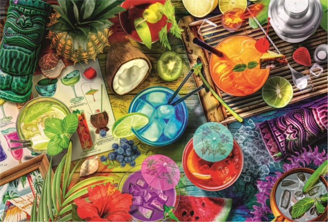 Puzzle Cocktails colorés TREFL Wood Craft Origin 501 pièces