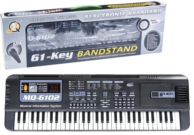 Clavier MQ-6102 61 touches Microphone éducatif