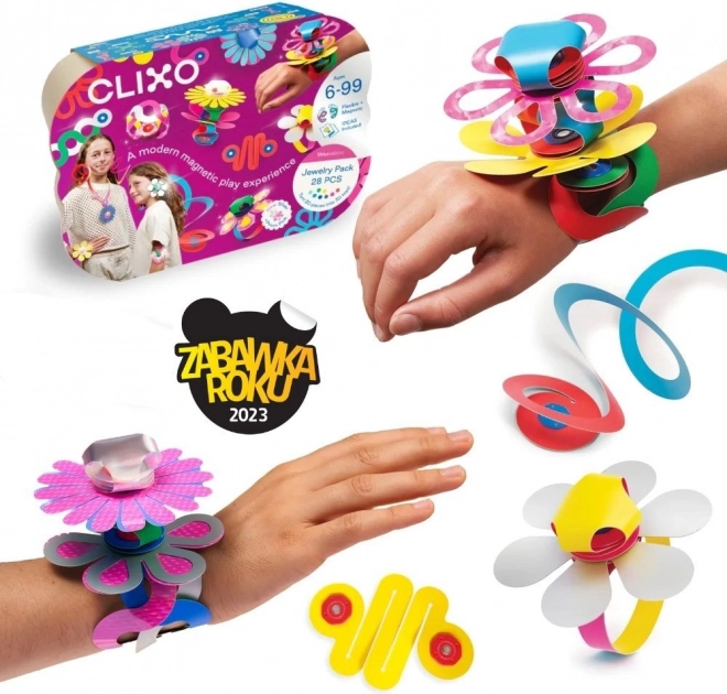 Clixo Jewelry Pack Ensemble créatif de blocs pour créer des bijoux - 28 pièces