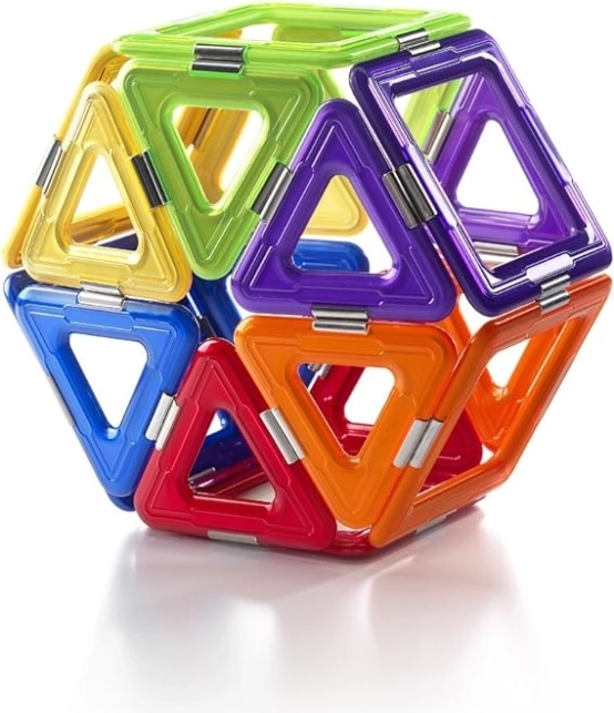 Jeu de construction magnétique GeoSmart Deluxe Ensemble à roulettes