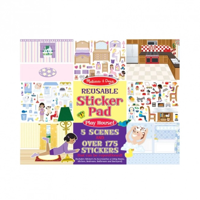 Blocs Autocollants Réutilisables 'Jouons à la Maison' Melissa & Doug