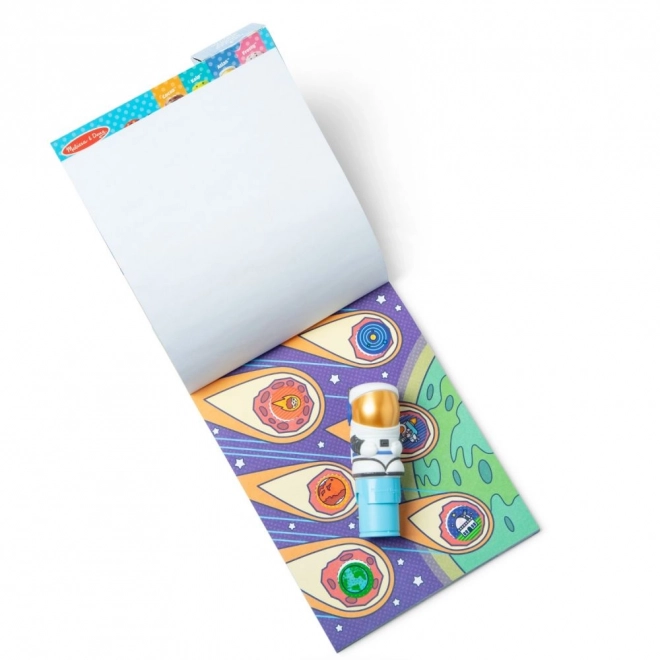 Autocollant WOW! Sticker astronaute timbre