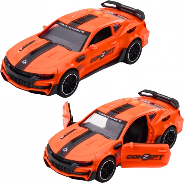 Voiture de sport avec portes ouvrantes, propulsion, lumières et sons