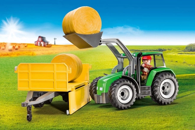 Ensemble de figurines Terre 9317 Tracteur avec remorque