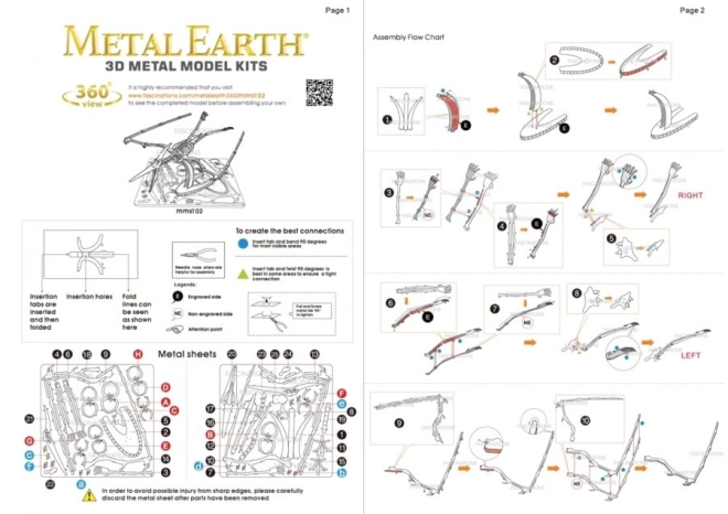 Puzzle 3D Metal Earth Pteranodon