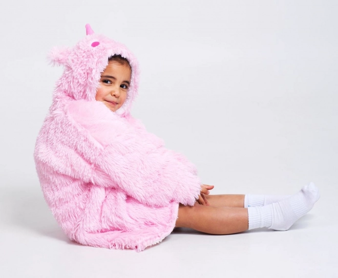 Cozy Noxxiez CH305 Licorne - couverture de télévision à capuche pour enfants 3 - 6 ans