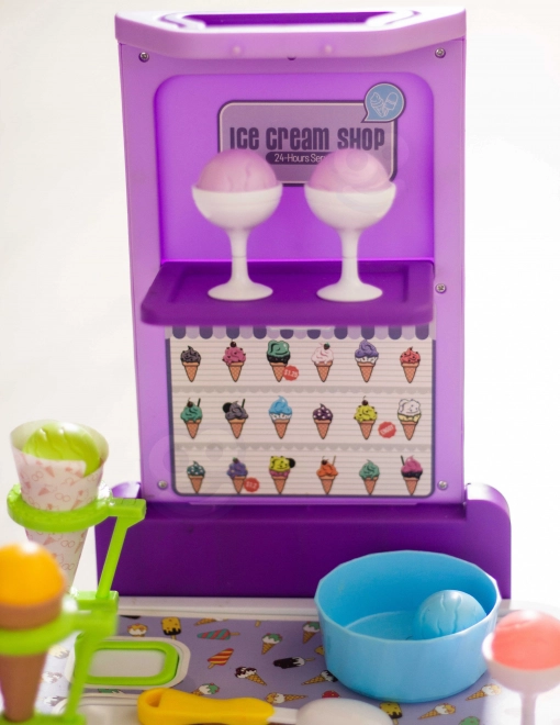 Woopie stand portatif avec crème glacée 3 en 1 ensemble 62 pcs