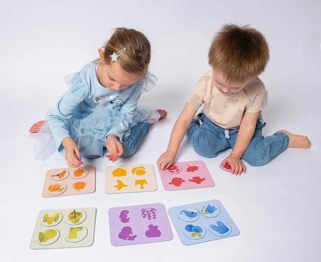 KukiKuk 80035 Véeéliké loto Ombres colorées