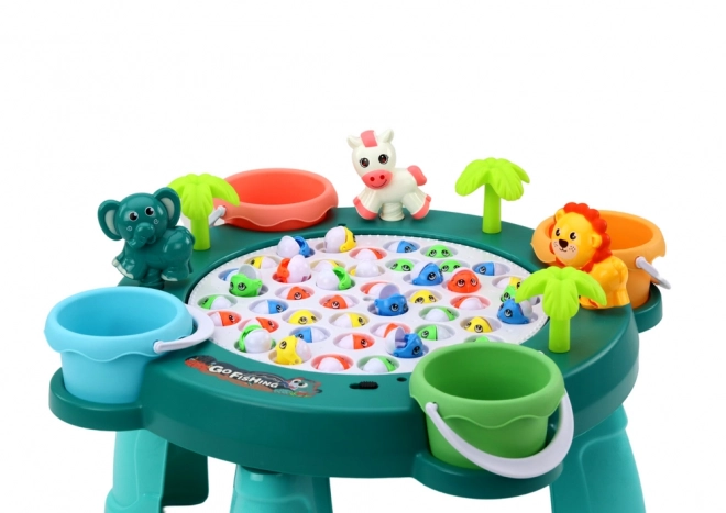 Table de jeu de pêche verte