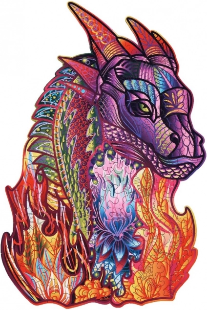Motif artistique de dragon