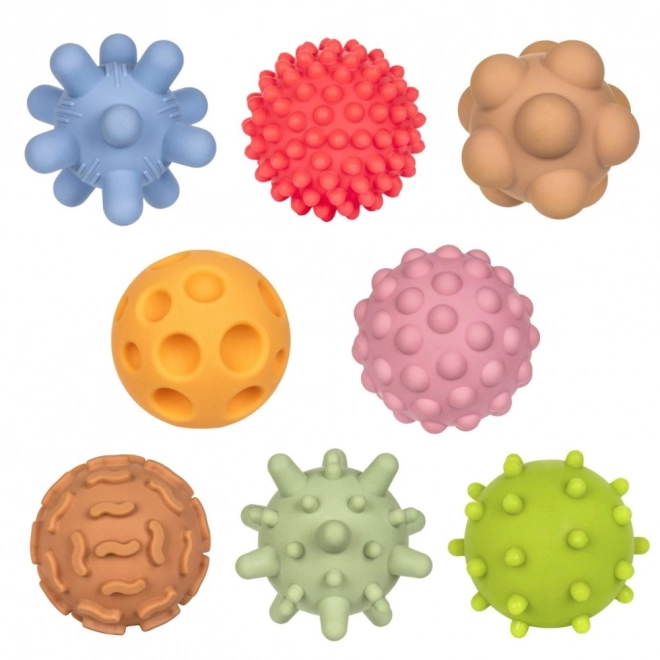Les balles sensorielles de Tullo pour les tout-petits 8 pcs